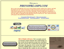 Tablet Screenshot of phonopreamps.com